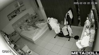 Husband licks hot pussy of bored wife with phone in hand