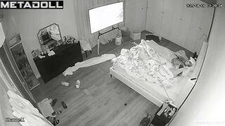 Two people fucking hotly instead of watching TV, look