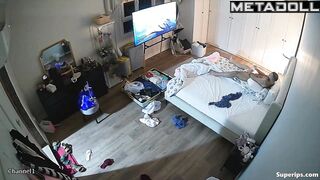 Tanned guy in perfect fit fucking his naked girlfriend