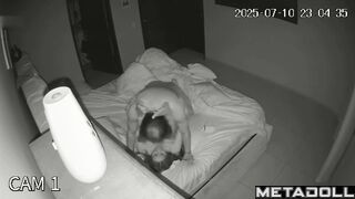 Curvy lady cumed in 69 positions - hidden bed video