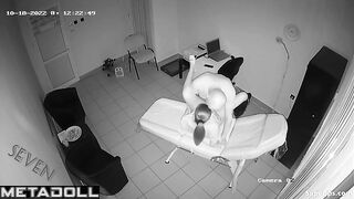 Naughty patient liked her doc so much that she kissed him during work
