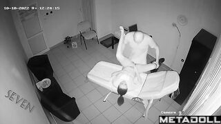 Naughty patient liked her doc so much that she kissed him during work