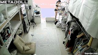 Hidden cam in wardrobe of young girl changing her outfits