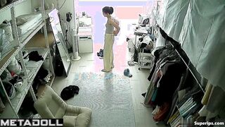 Hidden cam in wardrobe of young girl changing her outfits
