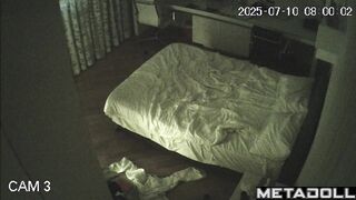 Two horny people enjoying fuck in the cozy bedroom