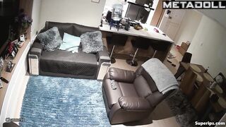 Hidden living room camera fixed their wild fuck, look