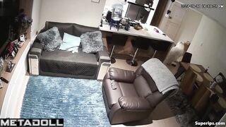 Hidden living room camera fixed their wild fuck, look