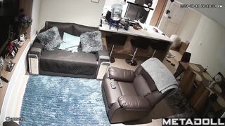 Hidden living room camera fixed their wild fuck, look