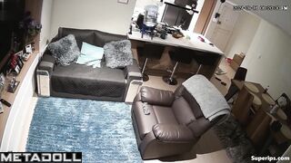 Hidden living room camera fixed their wild fuck, look