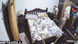 Finally, she took a shower and put on some cream, now she can sleep