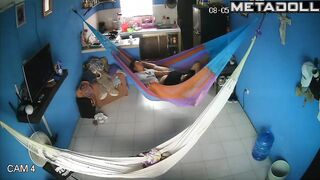 Hammock is the best place to play with partner's penis, look