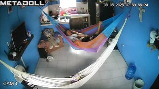 Hammock is the best place to play with partner's penis, look