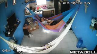 Hammock is the best place to play with partner's penis, look