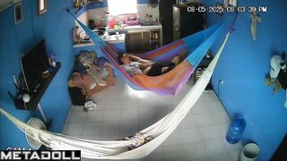 Hammock is the best place to play with partner's penis, look