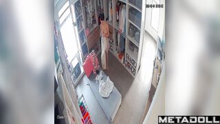 She doesn't know what to wear to please her fucker, hidden cam