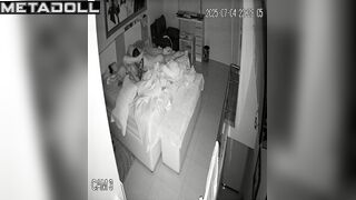 Tattooed couple knows how to please each other / home secret tape