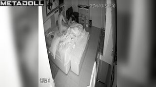 Tattooed couple knows how to please each other / home secret tape