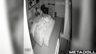 Tattooed couple knows how to please each other / home secret tape