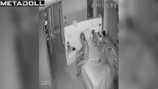 Wife making her bestie cunni during threesome with her husband
