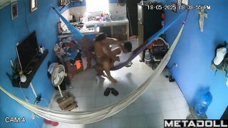 Couple almost tore the hammock under their weight