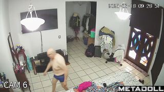 Bald old fart s cutting his nails now - spy camera