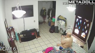 Bald old fart s cutting his nails now - spy camera