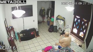 Bald old fart s cutting his nails now - spy camera