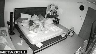 Wife and husband fucking drunk after night party, look