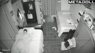 Friends sleeping after hot night party / home tape