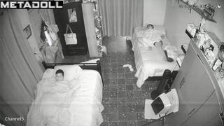 Friends sleeping after hot night party / home tape