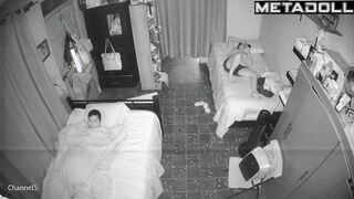 Friends sleeping after hot night party / home tape