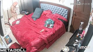 Sneaky neighbor installed a camera in her bedroom to jerk off