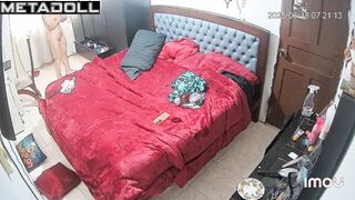 Sneaky neighbor installed a camera in her bedroom to jerk off