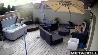 Husband made her hit cunnilingus after jacuzzi relax
