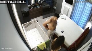 They decided to have sex while their little relative was sleeping