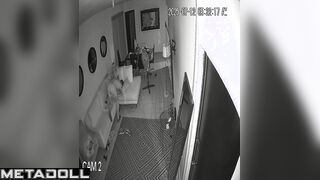 Horny milf was fucked in doggystyle in the living room