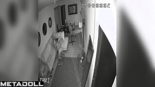 Horny milf was fucked in doggystyle in the living room
