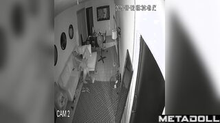Horny milf was fucked in doggystyle in the living room