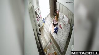 Naked lady outlawing the press (her morning routine)