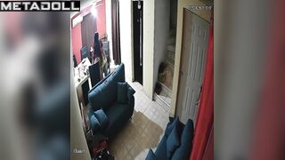 Old fart fingered his stepdaughter in gardening gloves
