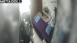 She doesn't suspect that her smiling neighbor installed a camera