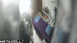 She doesn't suspect that her smiling neighbor installed a camera