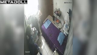 She doesn't suspect that her smiling neighbor installed a camera