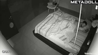 Boyfriend and girlfriend made it under the blanket after quarrel