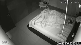 Boyfriend and girlfriend made it under the blanket after quarrel