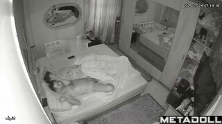 Slim pregnant lady enjoying cowgirl sex with her husband