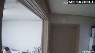 Asian wife and husband enjoying sex in the silence
