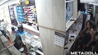 Couple fucking right at work / they're about to get caught
