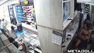Couple fucking right at work / they're about to get caught