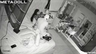 Tattooed couple enjoying their first passionate night